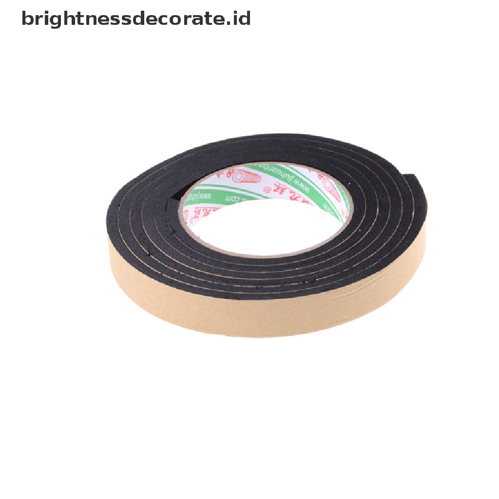 [Birth] 2m Hitam Satu Sisi Self Adhesive Foam Tape Sticker Lebar 20mm x Tebal 5mm [ID]