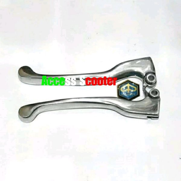 Handle Handel Vespa Corsa Bahan Babet Alumunium Chrome Krom 1 Set L R