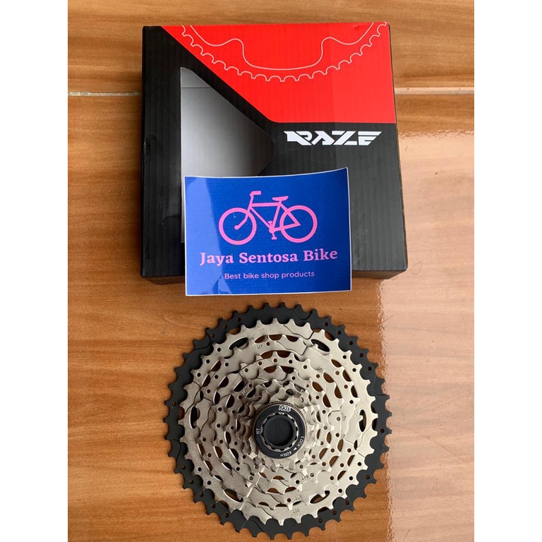 TERMURAH!!! Sprocket Sepeda 8 Speed Cassete 11-42 T / RAZE Silver / Realpict