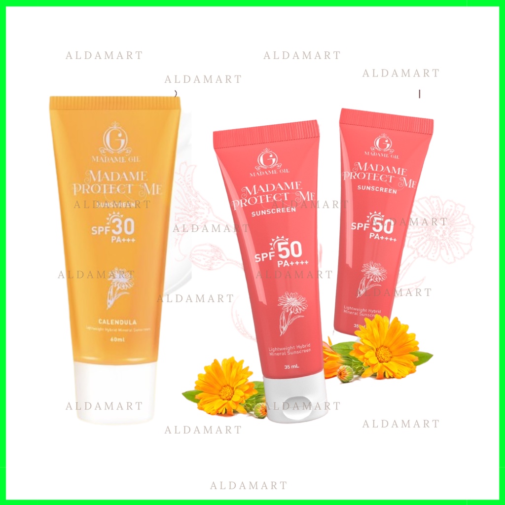 Madame Gie Madame Protect Me Sunscreen Kuning SPF 30 | Pink SPF 50 Calendula