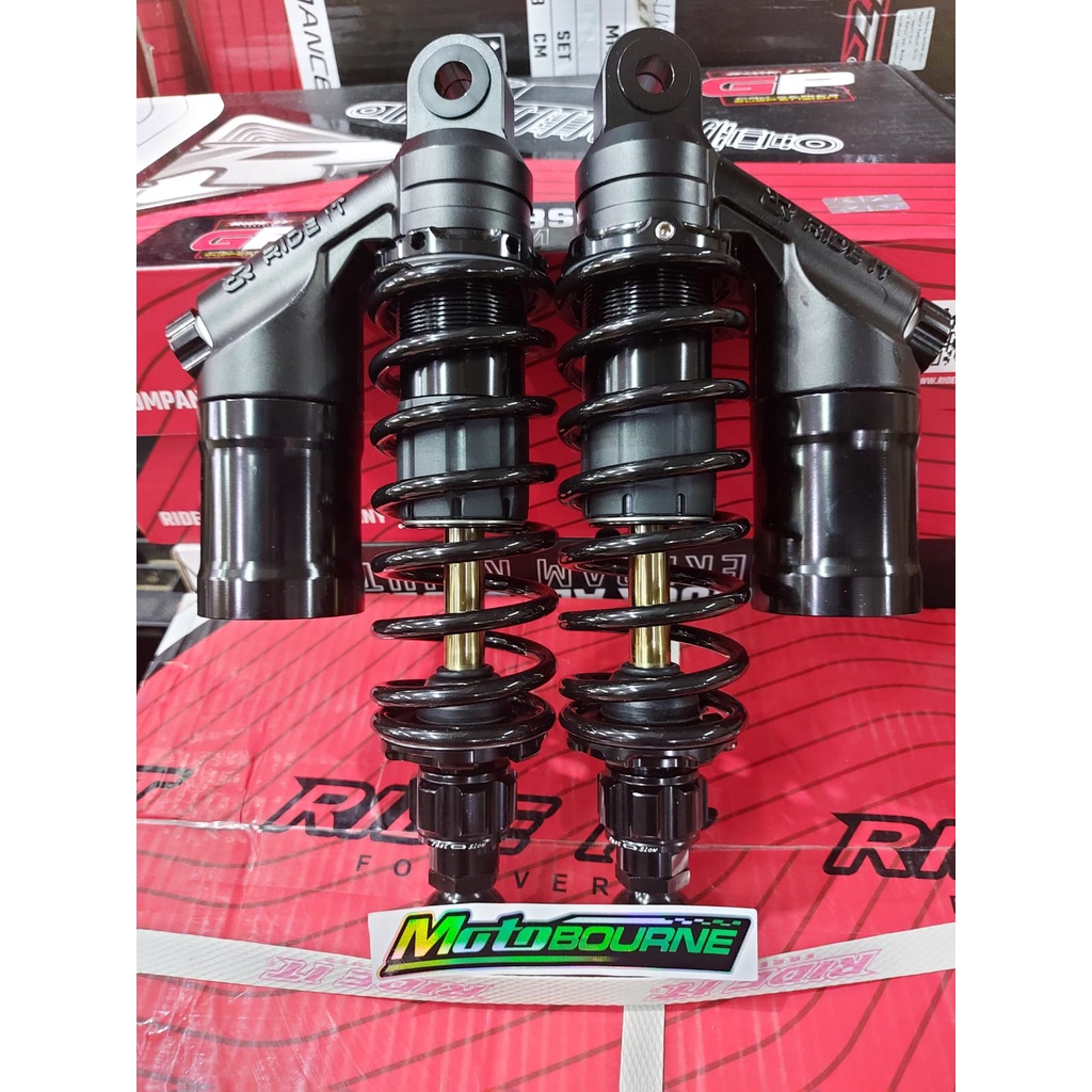 Shock Ride it GP 277 RDC DOUBLE klik UK 280, 320, 340 warna Merah, Grey, Hitam As Gold