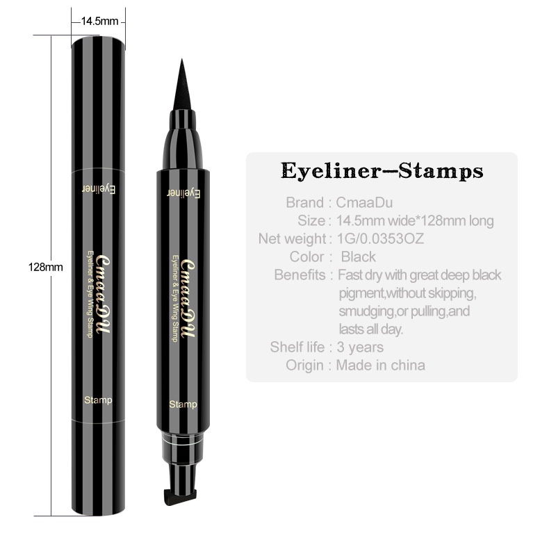 TERMURAH ORIGINAL CMAADU EYELIINER AND EYE WING STAMP EYELINER PEN TEMPEL INSTAN KODE YZB