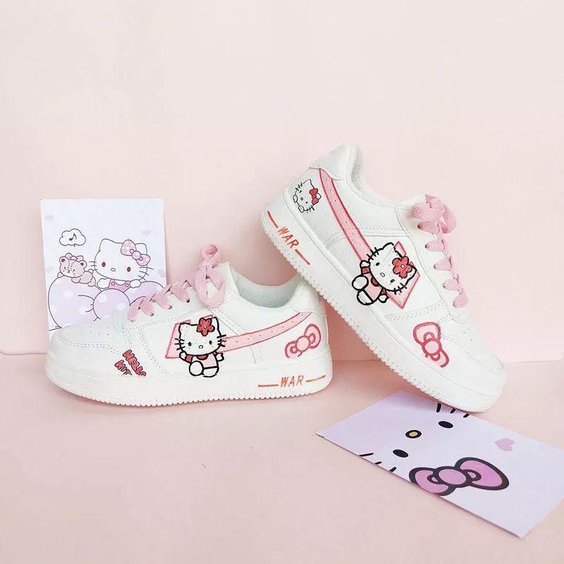 DS Kids - Sepatu Sneakers Anak Perempuan Lucu Hello Kitty B-07