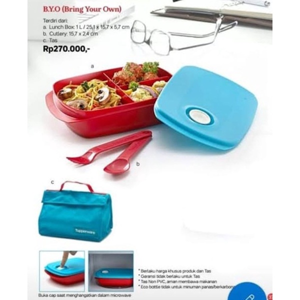 Tupperware Lunch Set BYO (Bring Your Own)