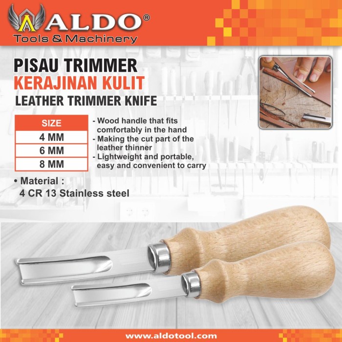 

[TERBARU] PISAU TRIMMER KERAJINAN KULIT MERK ALDO - 4 MM