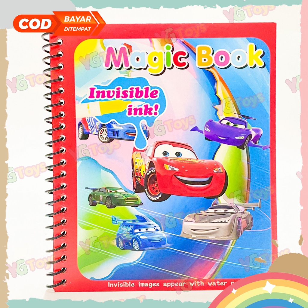 YGtoys Buku Mewarnai Anak Buku Warna Menggambar Ajaib Magic Water Book Water Drawing Book Mainan Edukasi