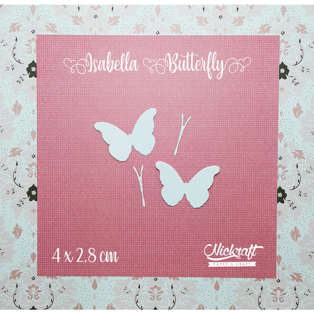 

ISABELLA BUTTERFLIES - Bahan Scrapbook Kupu Kertas Butterfly