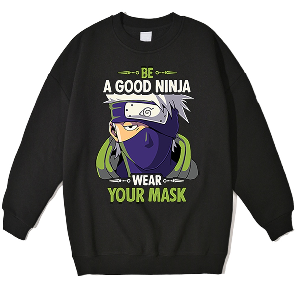 Sweatshirt Basic KAKSI GOOD NINJA II Sweater Crewneck Print DTF II Size M - XL Anak &amp; Dewasa ( Pria &amp; Wanita )