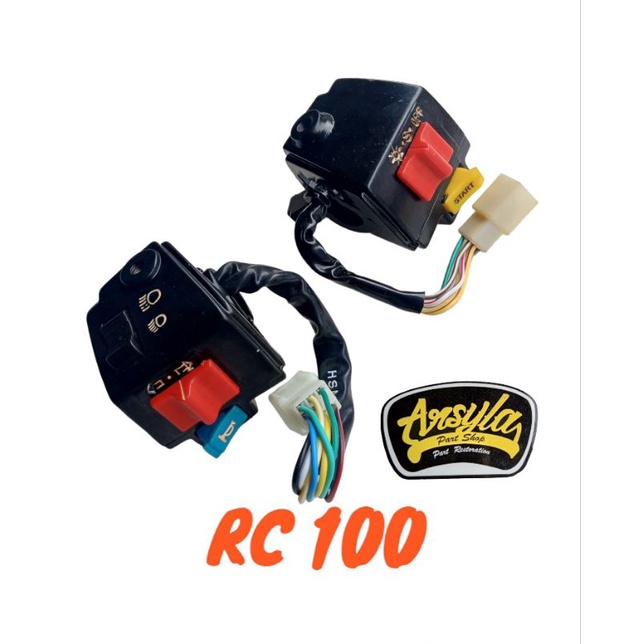 saklar holder kiri dan kanan suzuki rc100 rc 100 bravo crystal