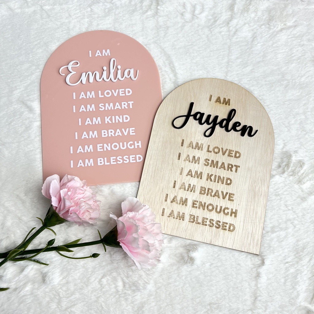 AFFIRMATION BOARD ACRYLIC BOARD PAJANGAN KADO HADIAH AKRILIK