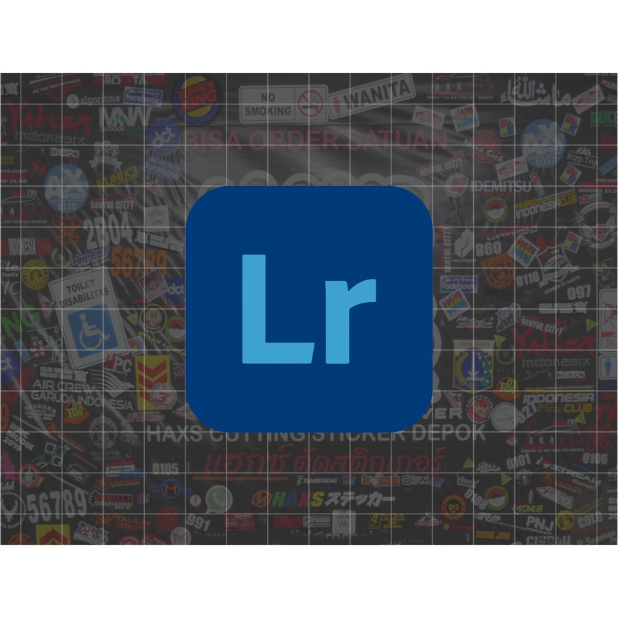 Cutting Sticker Lightroom Ukuran 6 cm untuk motor mobil