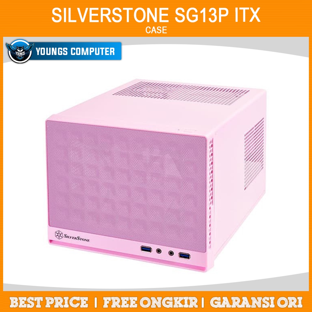 CASE SILVERSTONE SUGO SG13 PINK Mini ITX | ATX PSU CASING SG13P