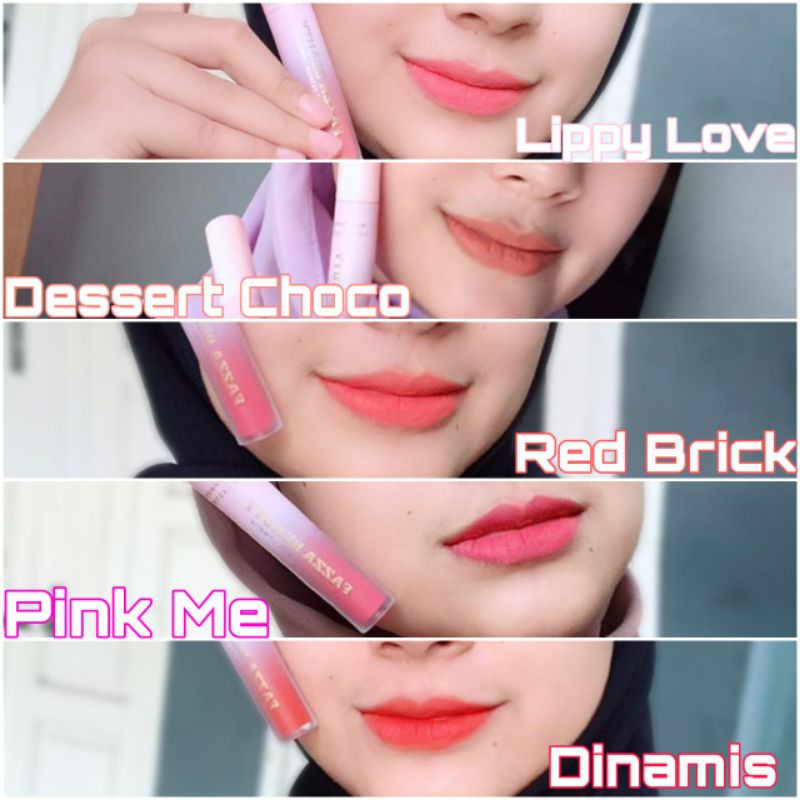 LIPMATTE FAZZA LIPSTICK MATTE CANTIK LEMBUT TAHAN LAMA - WARNA NYA KEREN KA DAN LEMBUT BANGET AWET DI BIBIR