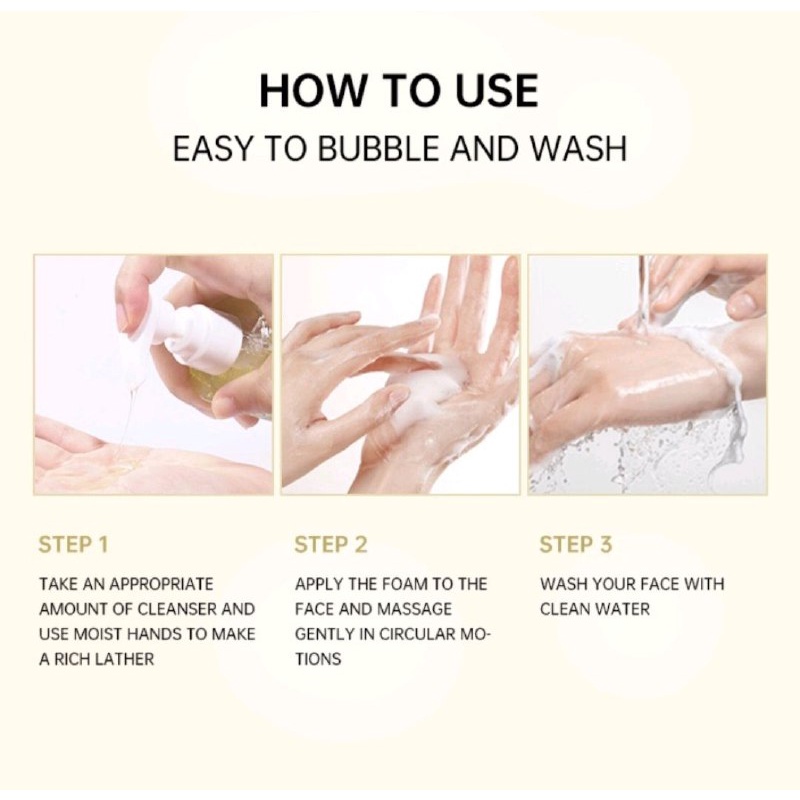 BIOAQUA 24K GOLD FACIAL CLEANSER PEMBERSIH WAJAH 200ML