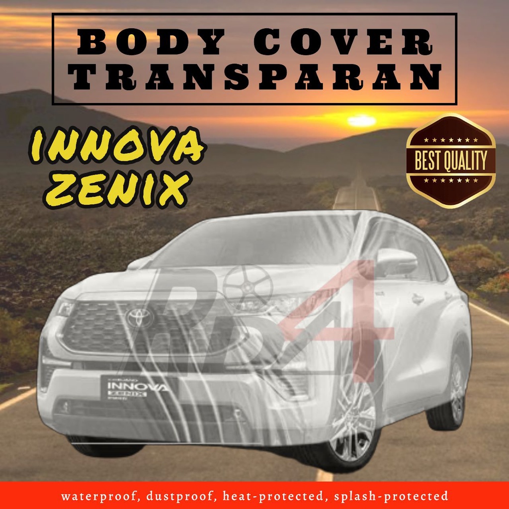 Body Cover Transparan Sarung Selimut Honda Innova Zenix Transparan