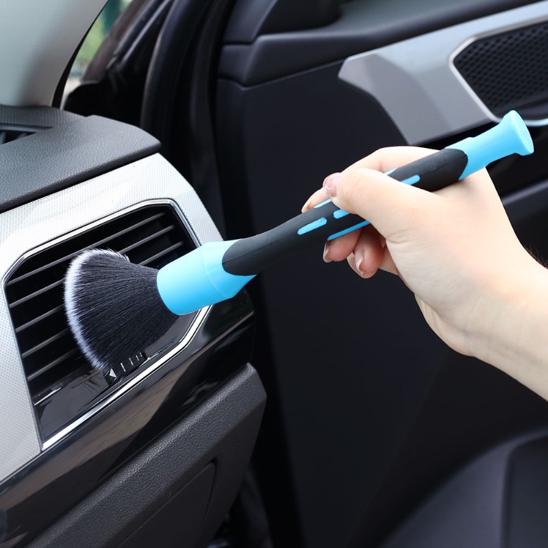 Sikat Detailing Outlet Udara Dashboard Untuk Cuci Mobil &amp; Barang Rumah Tangga &amp; Kantor Sikat Celah Siku Alat Penghilang Debu Bulu Halus Lembut High Quality Cleaning Tools