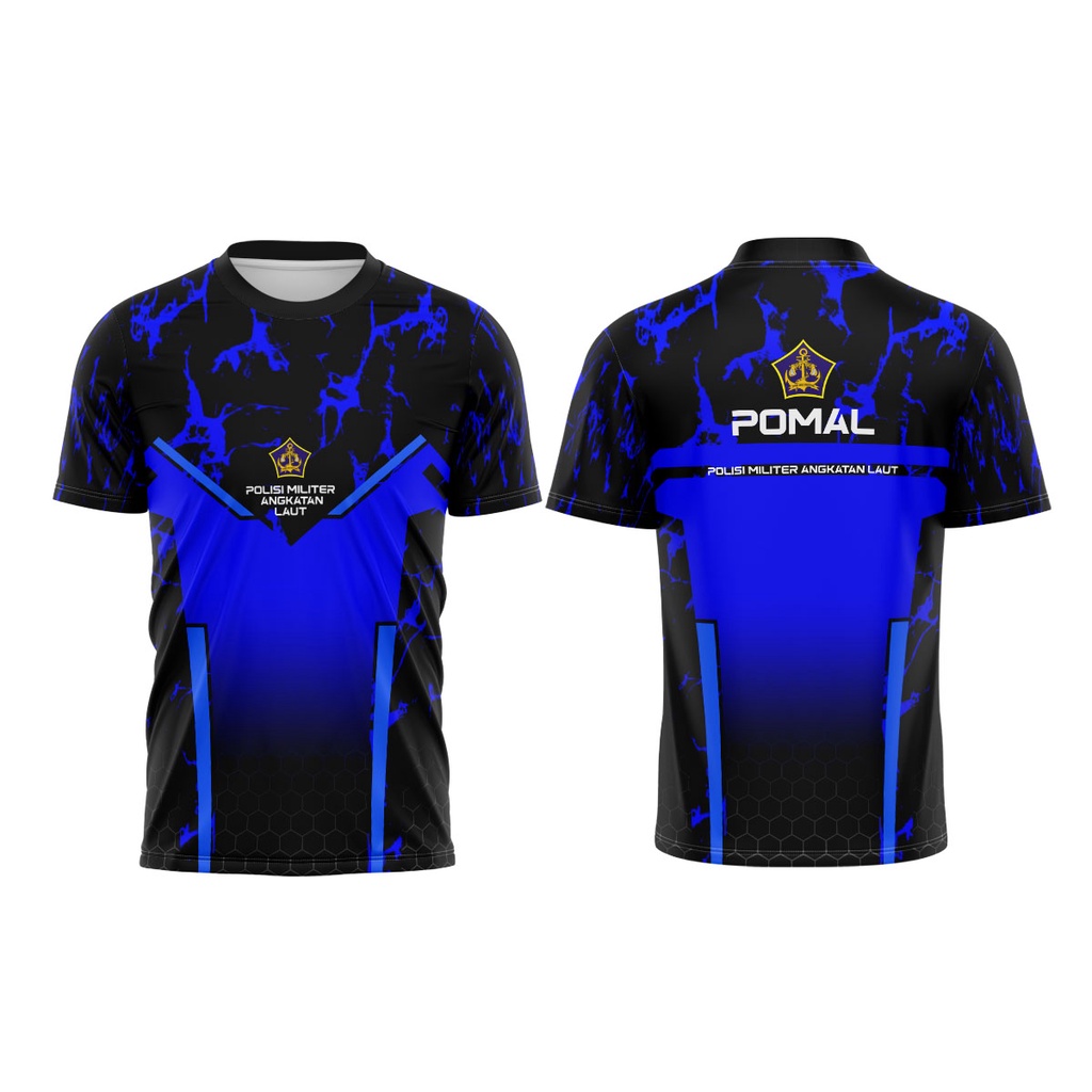 Baju Kaos POMAL PM AL POLISI MILITER ANGKATAN LAUT FULL PRINTING - 02