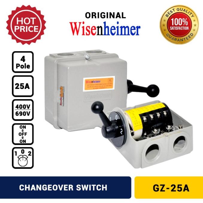 Change Over Switch 4P 25A Wisenheimer COS Ohm Saklar Genset 25 A KUAT