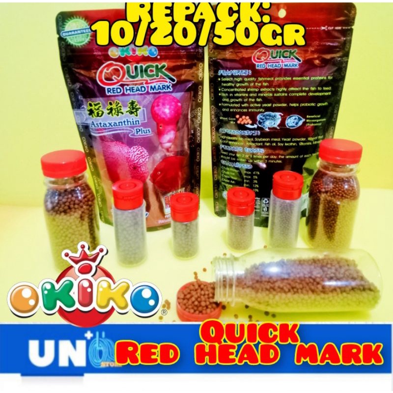 OKIKO QUICK RED HEAD MARK LOUHAN REPACK 10/20/50gr MURAH