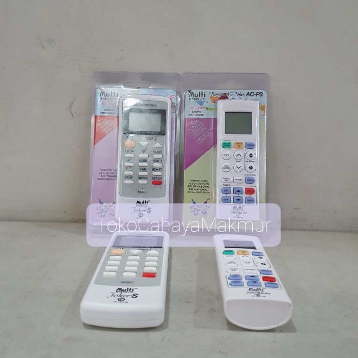 Remot Remote AC AC-P3 &amp; Sharp / Remote AC Joker Original Tanpa Program