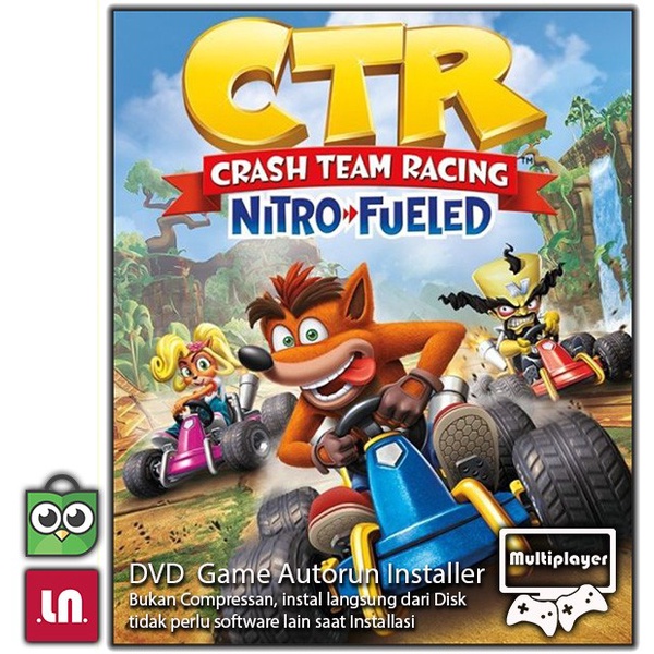 Jual kaset cd game pc CTR Crash Team Racing Nitro Fueled PC DVD Game