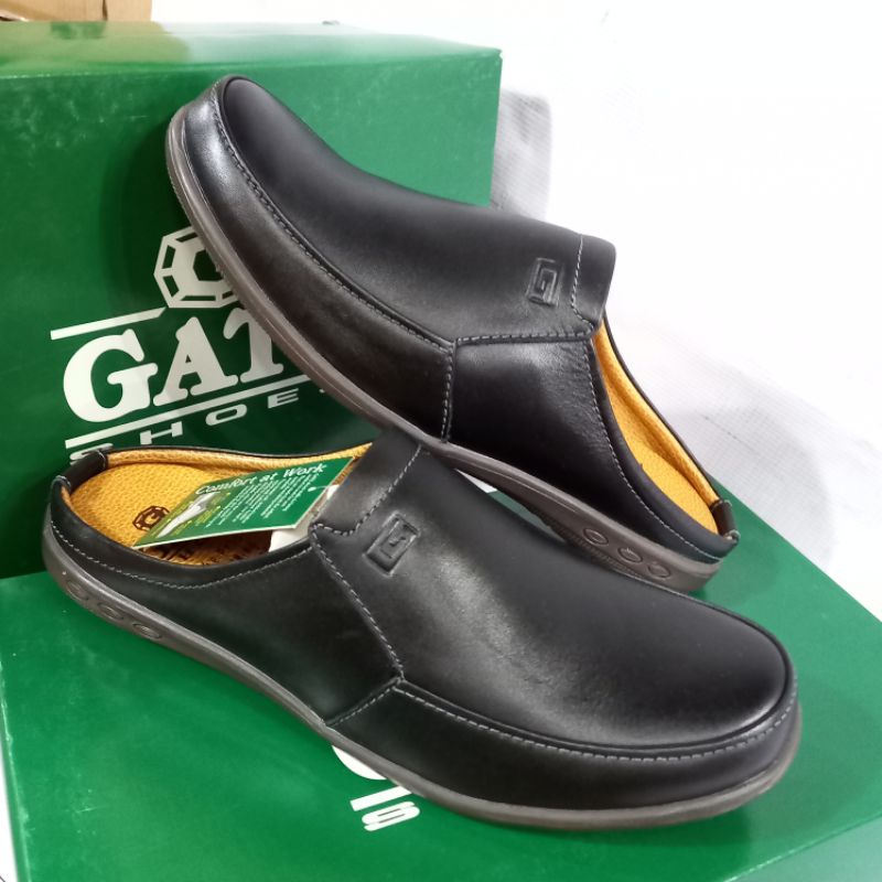 sepatu sandal slop pria kulit asli Gats NB 0002 original bustong