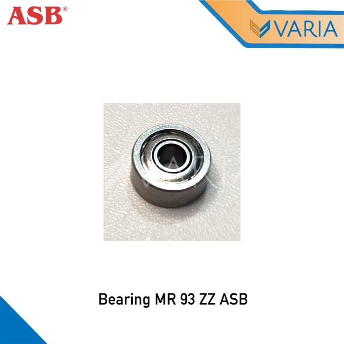 Bearing MR 93 ZZ ASB Laher Miniatur 3 x 9 x 4 mm