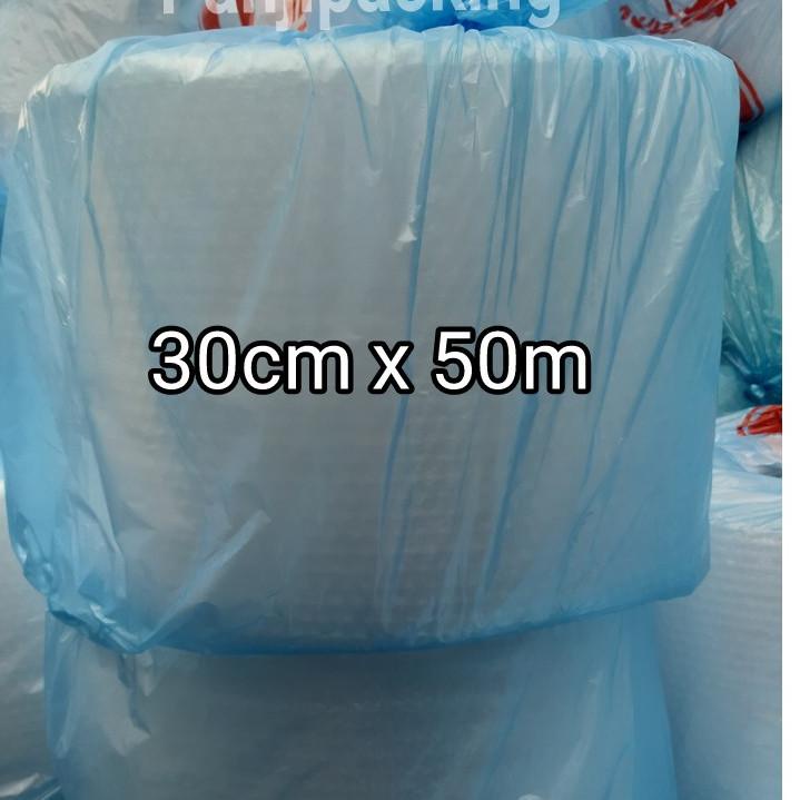 

12.12 Fasion sale Bubble wrap 30cm x 50m Bening putih bubblewrap Bandung plastik roll buble 