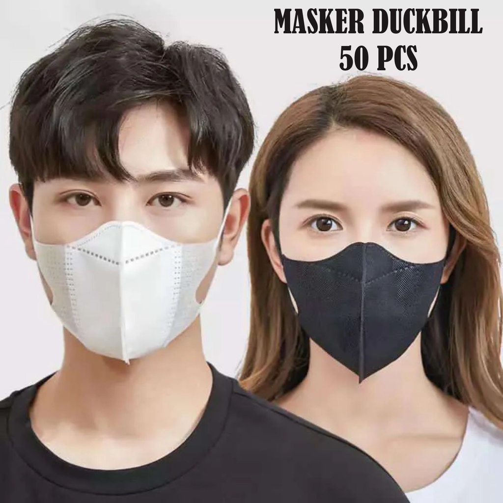 Masker Duckbill 50 Pcs Face Mask Disposable