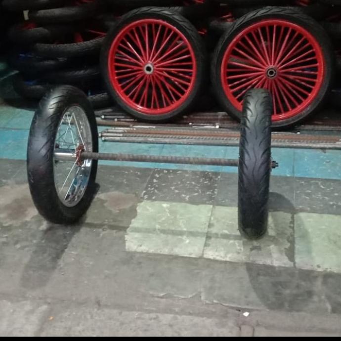 Roda gerobak ruji motor 14inch Mio