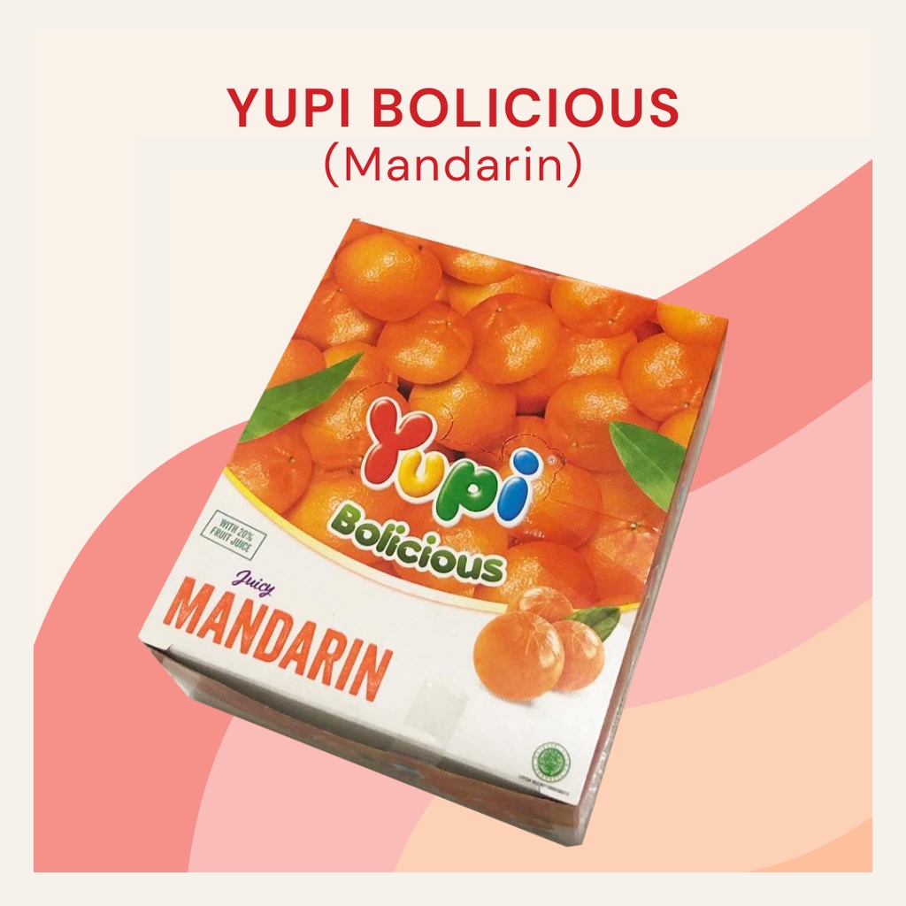 [DELISH SNACKS] Yupi Bolicious Per Karton / Mandarin Lychee Blackberry Strawberry / Permen Yupi Murah Grosiran