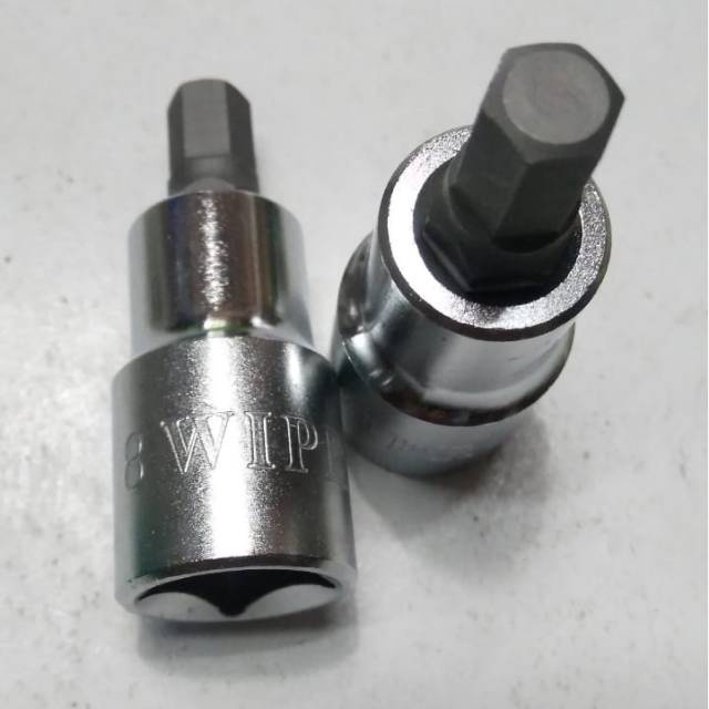 Kunci Mata Soket L Ketok L4 ~ L12 mm 1/2" inch DR / Hex Bit Sock Spanner WIPRO