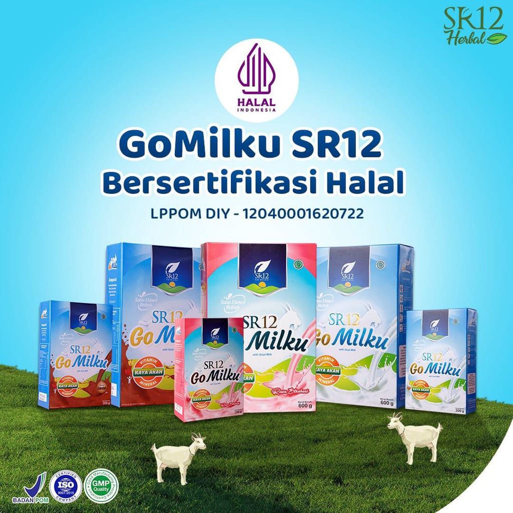 

SUSU KAMBING ETAWA GO MILKU SR12 600GR PENAMBAH NAFSU MAKAN ANAK GOMILKU SR12 GOAT MILK SUSU BUBUK Premium Meningkatkan Kesehatan Inmun Aman Bumil Busui BPOM