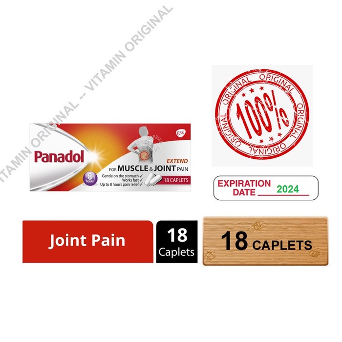 Panadol Extend For Muscle & Joint Pain 18 Tablets (Singapore)
