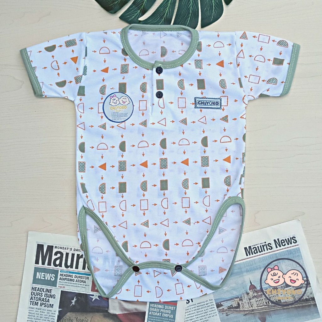 3 Pcs Jumper Bayi Jumpsuit Segitiga SERIAN HIJAU Chiyoko Baby
