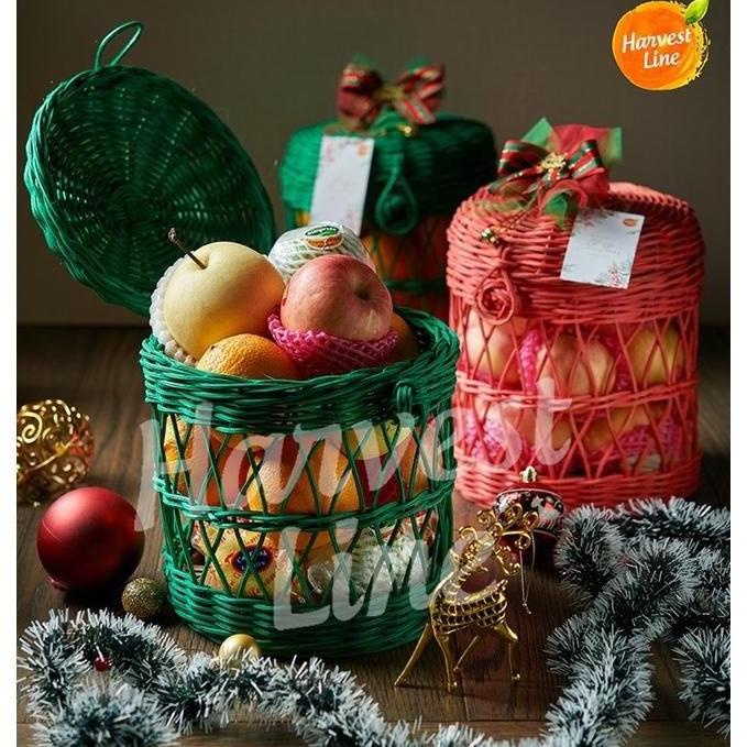 

PARCEL HAMPERS BUAH SEGAR MODEL KERANJANG + FREE KARTU UCAPAN [HARVEST TH56464T