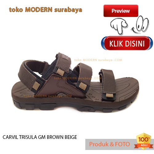 Sandal Pria casual Sandal Gunung slide outdoor CARVIL TRISULA GM