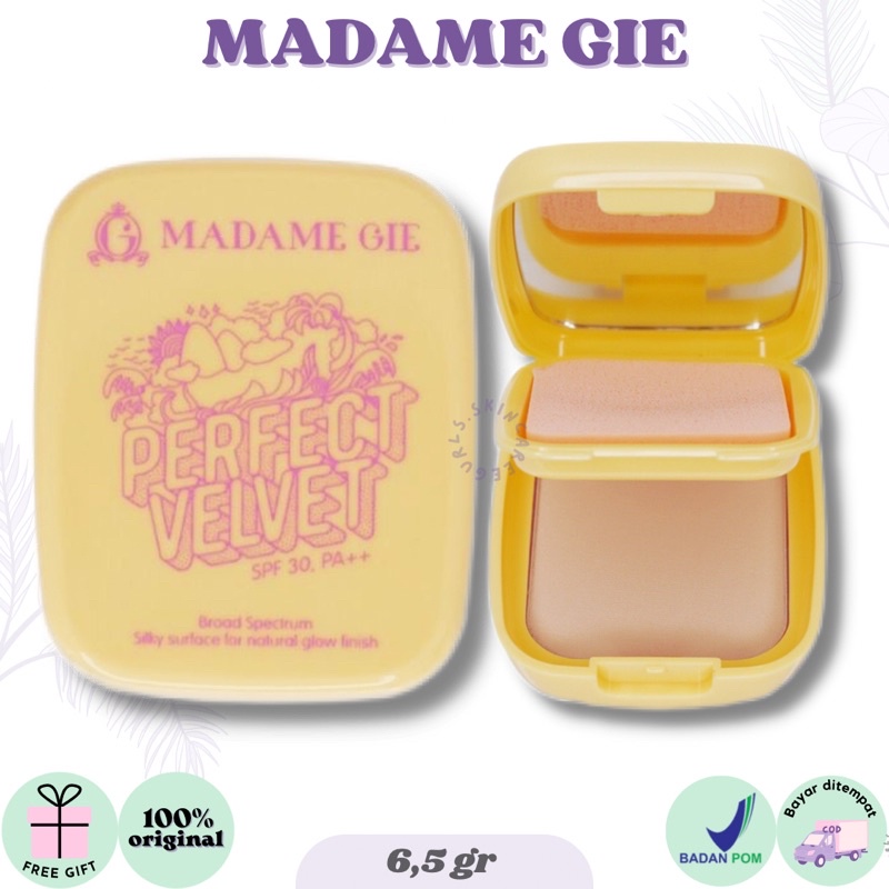 Madame Gie Perfect Velvet SPF 30 PA++ | Bedak Padat