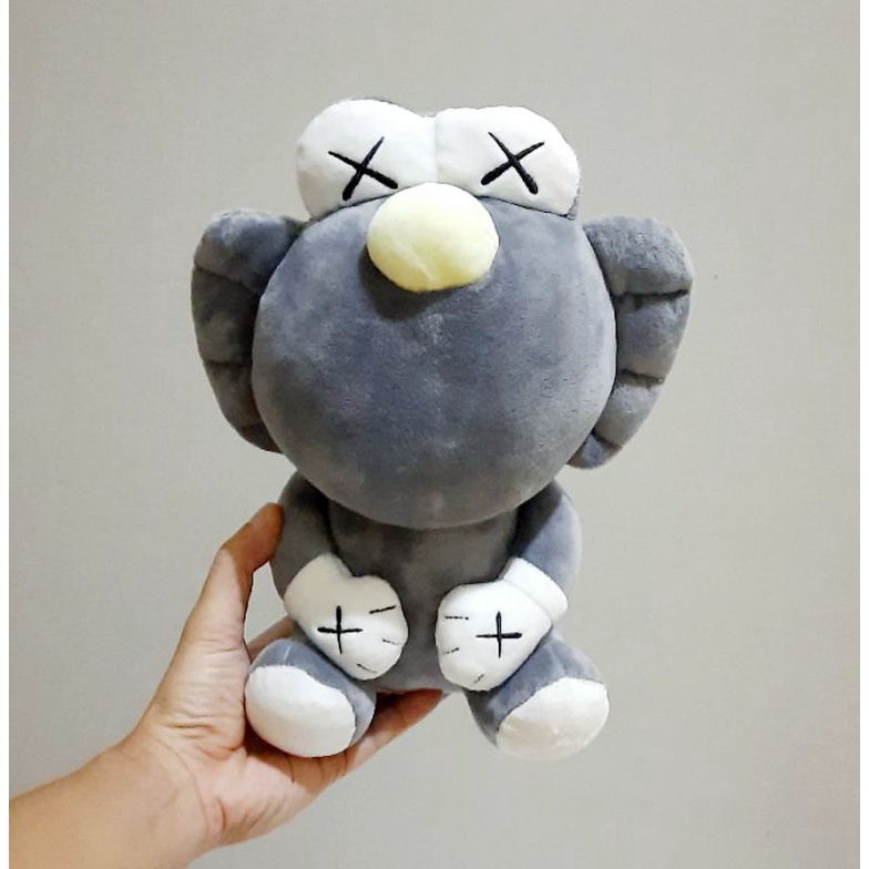 Boneka Karakter Kaws Abu Cute Size 25 cm/ Boneka Kaws/ Kaws