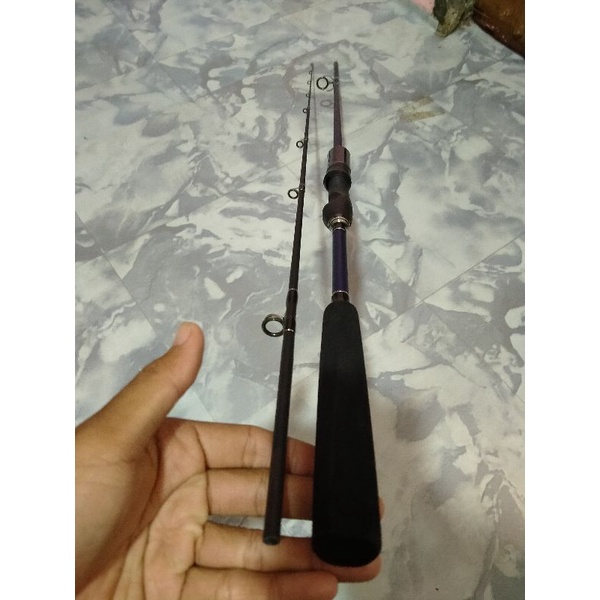 Joran pancing preloved second bekas Kenzi SEA WALL 180 cm, Max Drag 12 KG, Ring 9 FULL FUJI, PE 1-2,