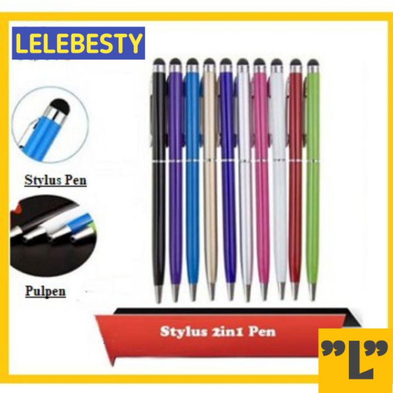 Pen Stylus 2in1 / Stylus Pen 2in1 Universal Murah / Pen stylus / Pen Andoid &amp; ios