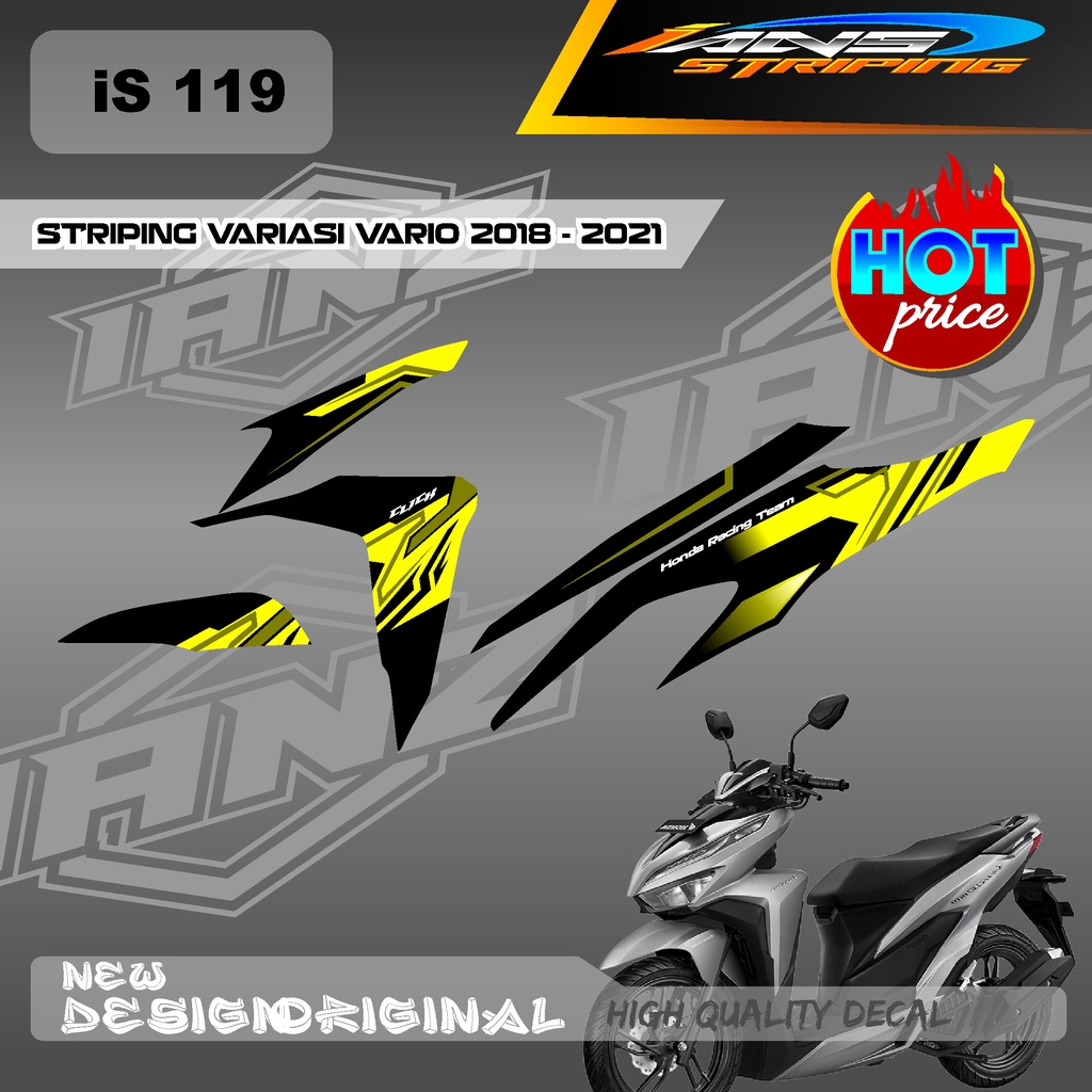 STRIPING VARIO CUSTOM CONCEPT / STIKER DECAL VARIO 125 /STIKIER VARIO 150 BAHAN HOLOGRAM / NON HOLOGRAM IS119