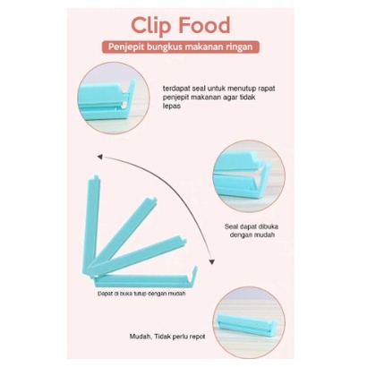 PENJEPIT KEMASAN PLASTIK MAKANAN CLIP FOOD