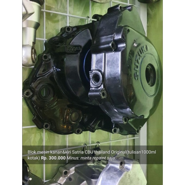 blok mesin kanan&kiri satria fu cbu thailand original copotan motor