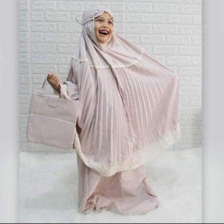 PALING MURAH MUKENA ANAK ANAK UMUR 2,3,4,5 TAHUN // MUKENA ANAK PLISKET RENDA BAWAH // MUKENA ANAK P