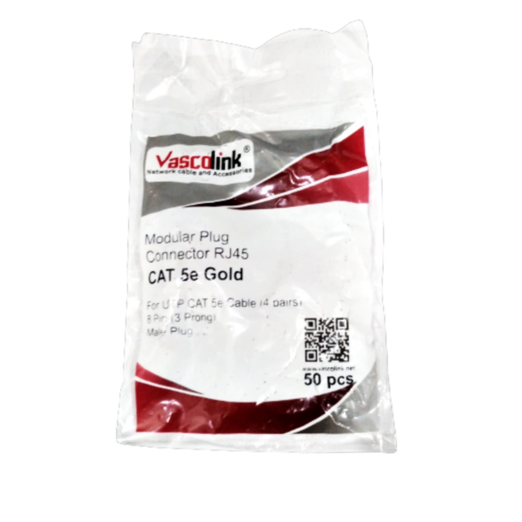 Vascolink GOLD-RJ45-C5 Konektor RJ45 Cat 5 Cat5 Cat5e Cat 5e