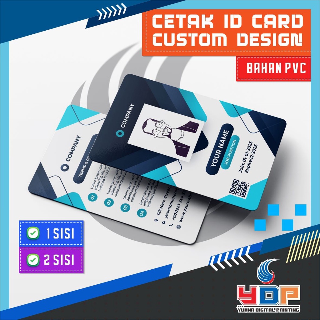 

Cetak ID Card Kartu Member PVC Card Member Card Custom ID Card Satuan