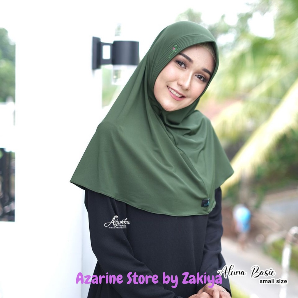 Flash Sale Cuci Gudang Aluna Basic Bergo Hijab Daily Small Size by Azamka