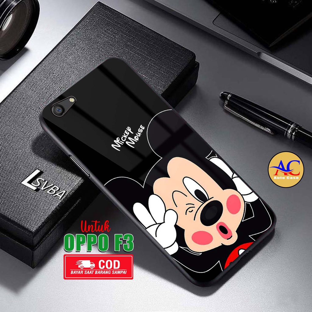 Case Hp Softcase Glossy Oppo F3 DSNY Casing Silikon Handphone Pelindung Kamera