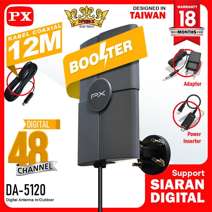 Antena Antenna Px 4K Da5120 Tv Digital Hd Indoor Outdoor Da 5120 Px Da-5120
